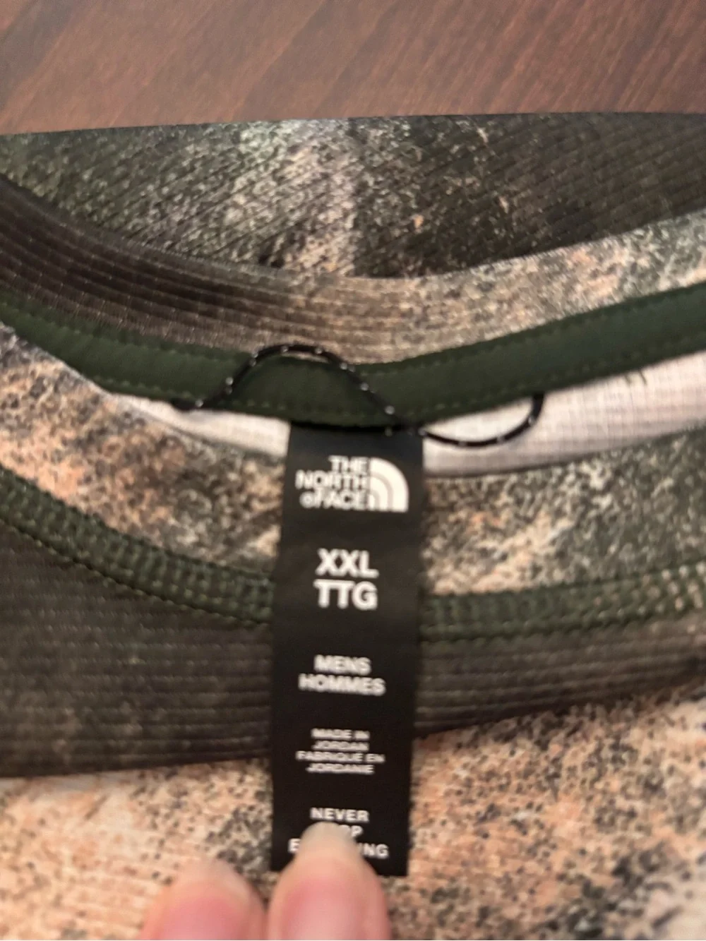 The North Face Men's Camouflage Crewneck Long Sleeve Performance Shirt